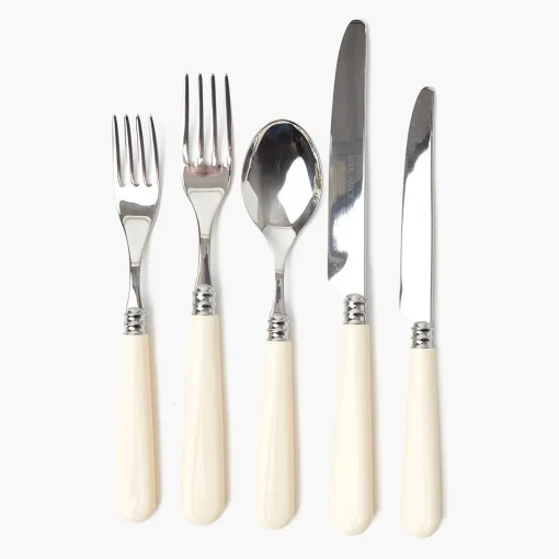 Cutlery Sets<Mrs. Alice White Ivory Cutlery (5 Piece)