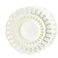 Crockery Sets<Mrs. Alice White Lace Dinner & Starter Plates (Set of 8)