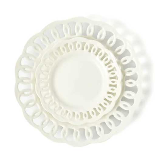 Crockery Sets<Mrs. Alice White Lace Dinner & Starter Plates (Set of 8)