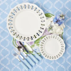 Crockery Sets<Mrs. Alice White Lace Dinner & Starter Plates (Set of 8)