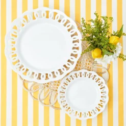 Crockery Sets<Mrs. Alice White Lace Dinner & Starter Plates (Set of 8)
