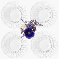 Crockery Sets<Mrs. Alice White Lace Dinner & Starter Plates (Set of 8)