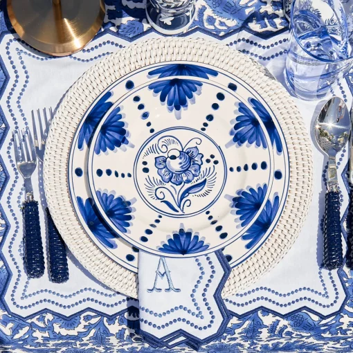 Summer Table Linen | Placemats<Mrs. Alice White Rattan Charger Plates (Set of 4)