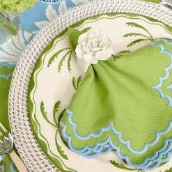 Summer Table Linen | Placemats<Mrs. Alice White Rattan Charger Plates (Set of 4)