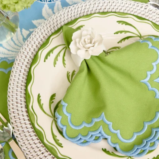 Summer Table Linen | Placemats<Mrs. Alice White Rattan Charger Plates (Set of 4)