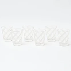 Glasses<Mrs. Alice White Swirl Outdoor Glasses (Set of 6)