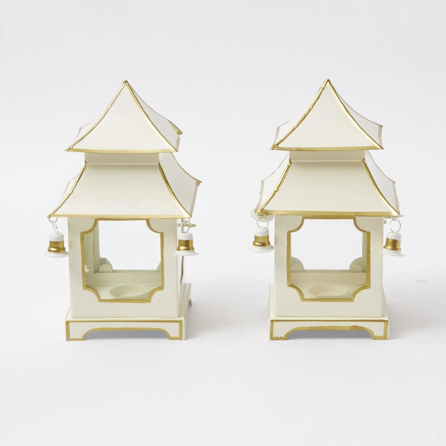 Year-round Decorations | Christmas Decorations<Mrs. Alice White With Gold Mini Pagoda Lantern (Pair)