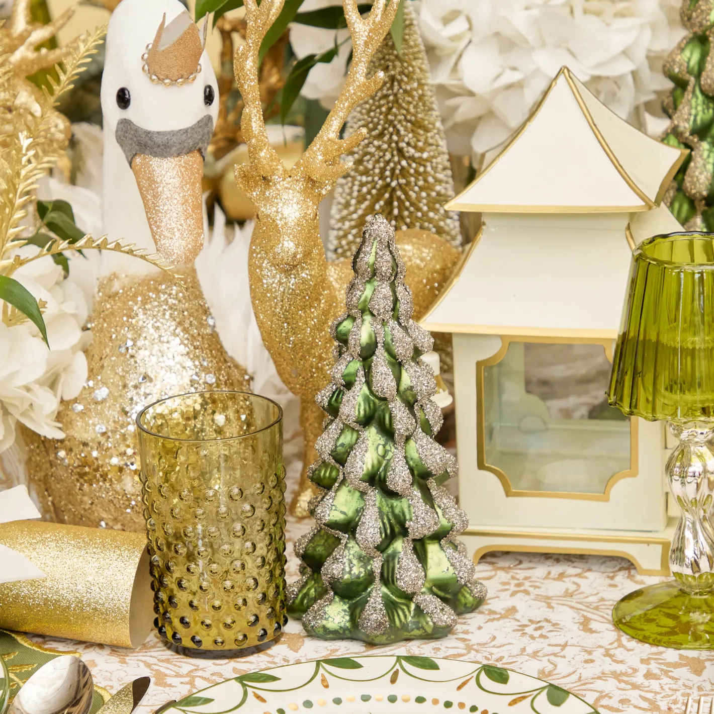 Year-round Decorations | Christmas Decorations<Mrs. Alice White With Gold Mini Pagoda Lantern (Pair)