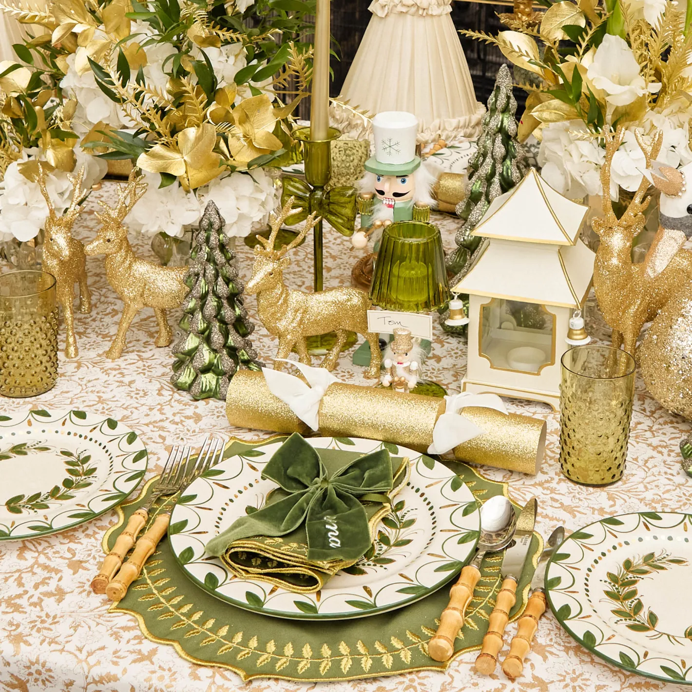 Year-round Decorations | Christmas Decorations<Mrs. Alice White With Gold Mini Pagoda Lantern (Pair)