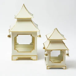 Year-round Decorations | Christmas Decorations<Mrs. Alice White With Gold Mini Pagoda Lantern (Pair)