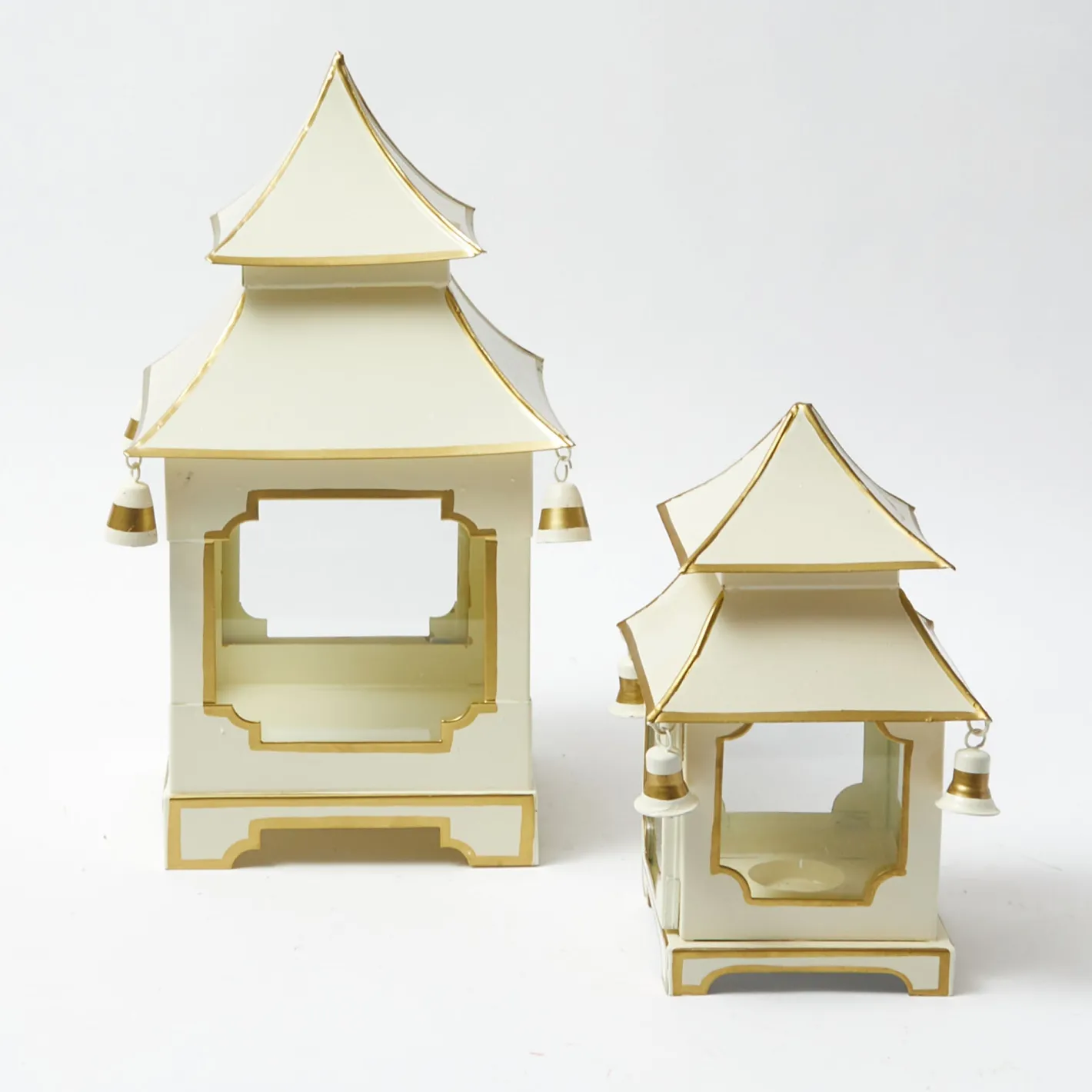 Year-round Decorations | Christmas Decorations<Mrs. Alice White With Gold Mini Pagoda Lantern (Pair)