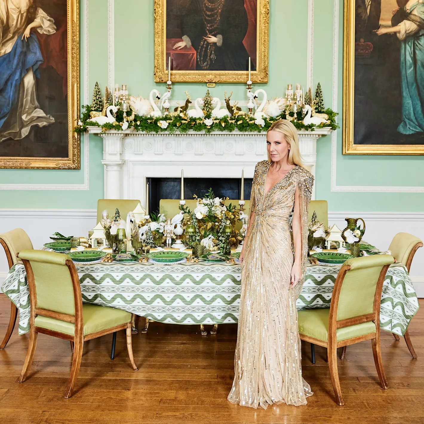 Year-round Decorations | Christmas Decorations<Mrs. Alice White With Gold Mini Pagoda Lantern (Pair)