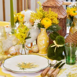 Vases | Vases & Planters<Mrs. Alice Yellow Hand Painted Tole Bud Vases (Set of 3)