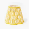 Lampshades<Mrs. Alice Yellow Ikat Lampshade (18cm)