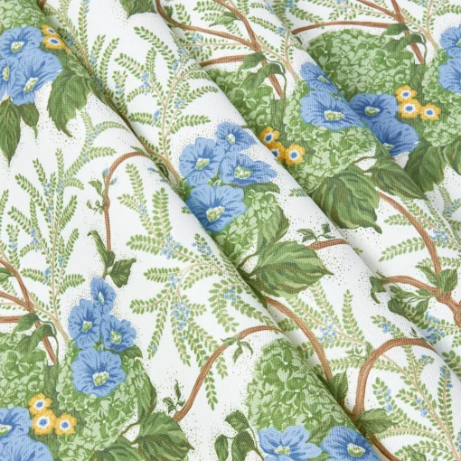 Serena Fresson Fabrics<Mrs. Alice Yellow Lady Isabella's Garden Fabric