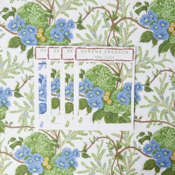 Serena Fresson Fabrics<Mrs. Alice Yellow Lady Isabella's Garden Fabric