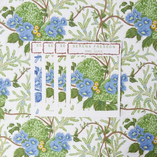Serena Fresson Fabrics<Mrs. Alice Yellow Lady Isabella's Garden Fabric