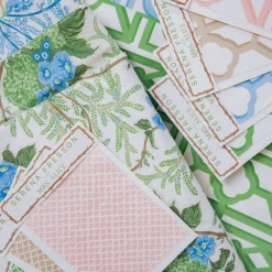 Serena Fresson Fabrics<Mrs. Alice Yellow Lady Isabella's Garden Fabric